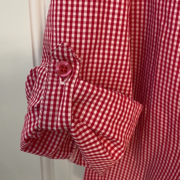 Gap Kids XS Red Gingham Button Down Shirt - Picture 5 of 8